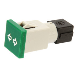 Kontrolka kwadratowa 12-24V zielona Cobo 09459000 - widok z przodu