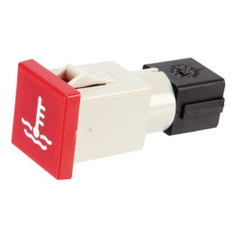 Kontrolka kwadratowa 12-24V czerwona Cobo 09476000 - widok z przodu