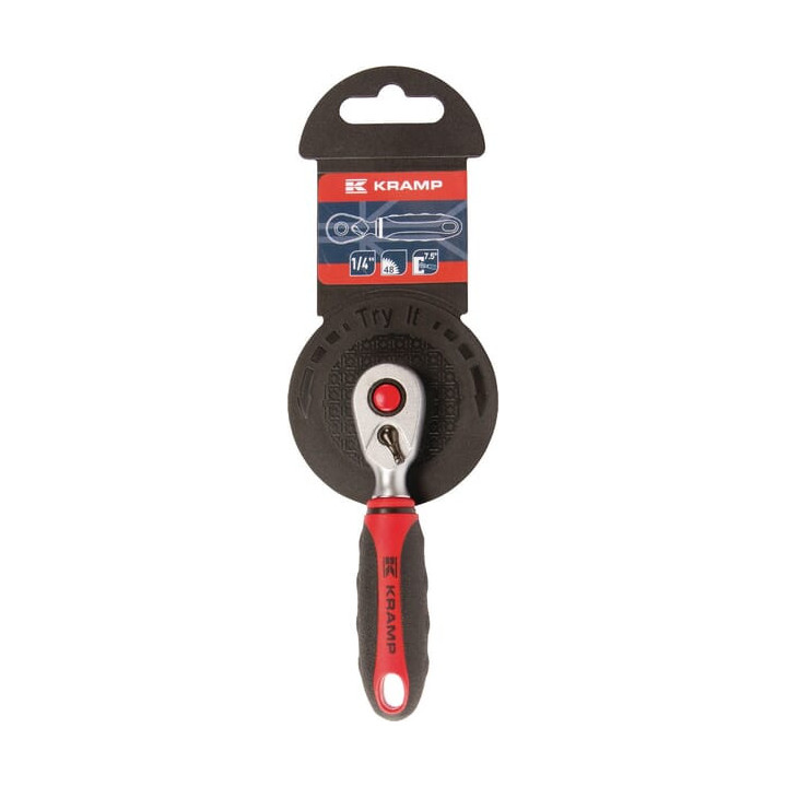 Pokrętło grzechotka 1-4 cala Mini L-100 mm Kramp 180614005KR - widok z przodu