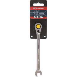 Klucz płasko-oczkowy z grzechotką 10 mm Kramp 1802030010KR - widok z przodu