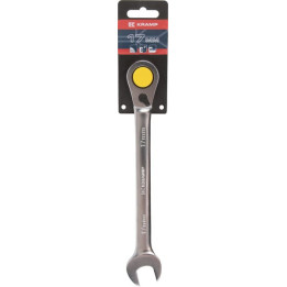Klucz płasko-oczkowy z grzechotką 17 mm Kramp 1802030017KR - widok z przodu