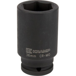 Klucz nasadowy udarowy przedłużany 6-kt 3-4 cala 36 mm Kramp 1803546636KR - widok z przodu