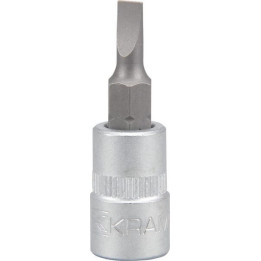 Nasadka wkrętak płaski 1-4 cala 4-0 mm Kramp 18060064240KR - widok z przodu