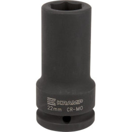 Klucz nasadowy udarowy przedłużany 6-kt 3-4 cala 22 mm Kramp 1803546622KR - widok z przodu