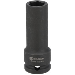 Klucz nasadowy udarowy przedłużany 1-2 cala 16 mm Kramp 1803544616KR - widok z przodu
