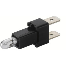 Oprawka żarówki z mocowaniem 12V Hella 9FF713627001 - widok z przodu