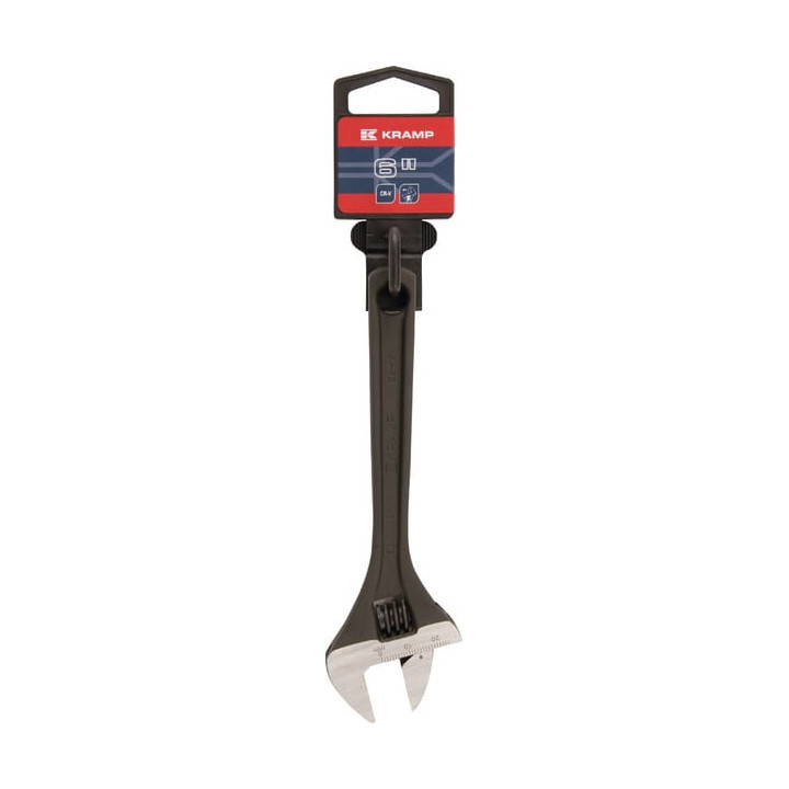 Klucz regulowany nastawny 6 cala 0-24 mm Kramp 1802635206KR - widok z przodu