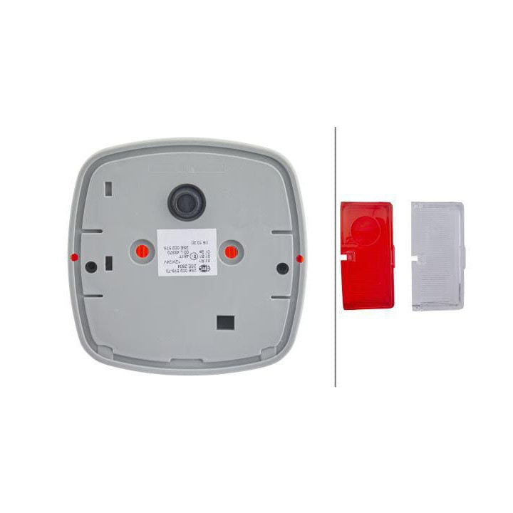 Lampa tylna zespolona 12-24V Hella 2SE002578701 - widok z tyłu - agrexo.pl - 1