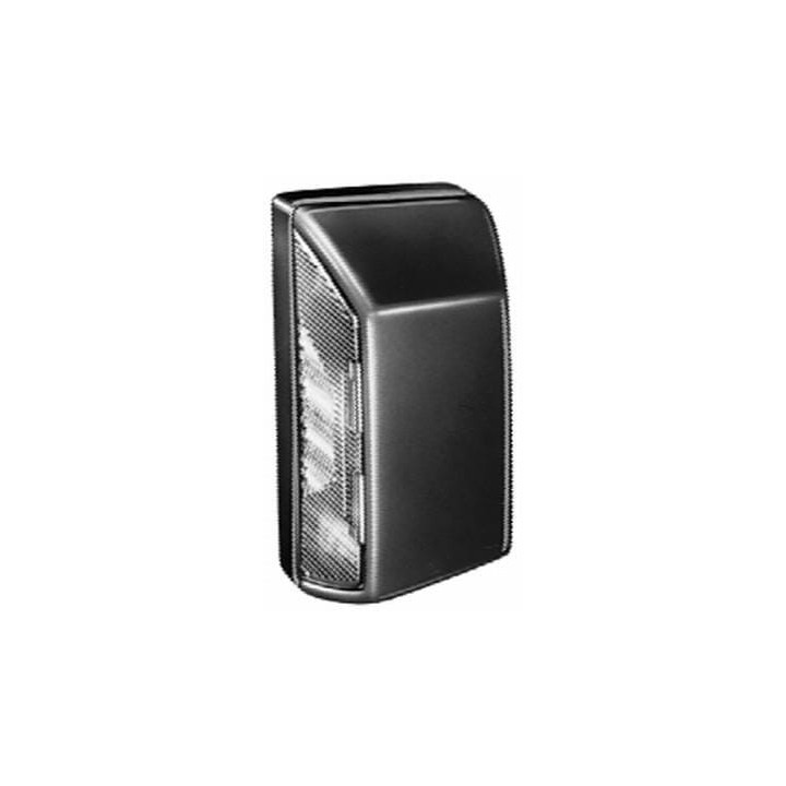 Lampa oświetlania tablicy rejestracyjnej 10W prostokątna 12-24V Hella 2KA003389068 - widok z przodu