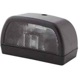 Lampa oświetlenia tablicy rejestracyjnej 10W prostokątna 12V Hella 2KA998523001 - widok z przodu
