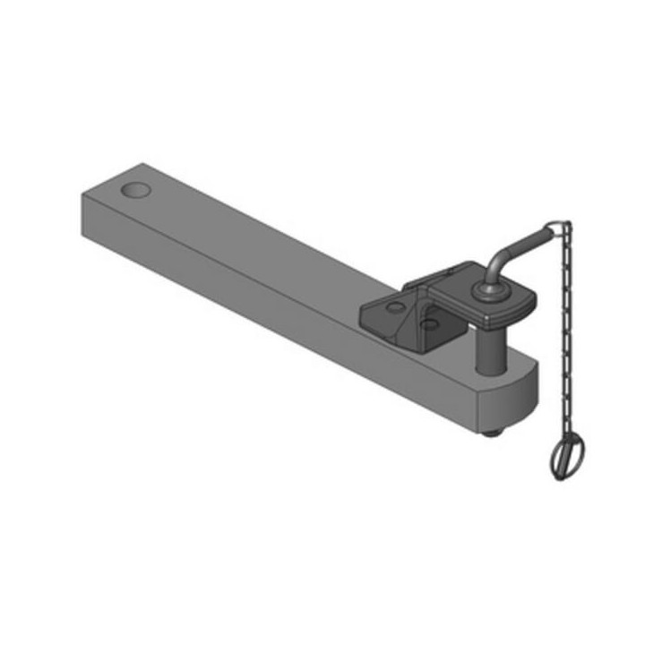Zaczep polowy 90x50 L598mm Scharmüller 108205980A16 - widok z przodu