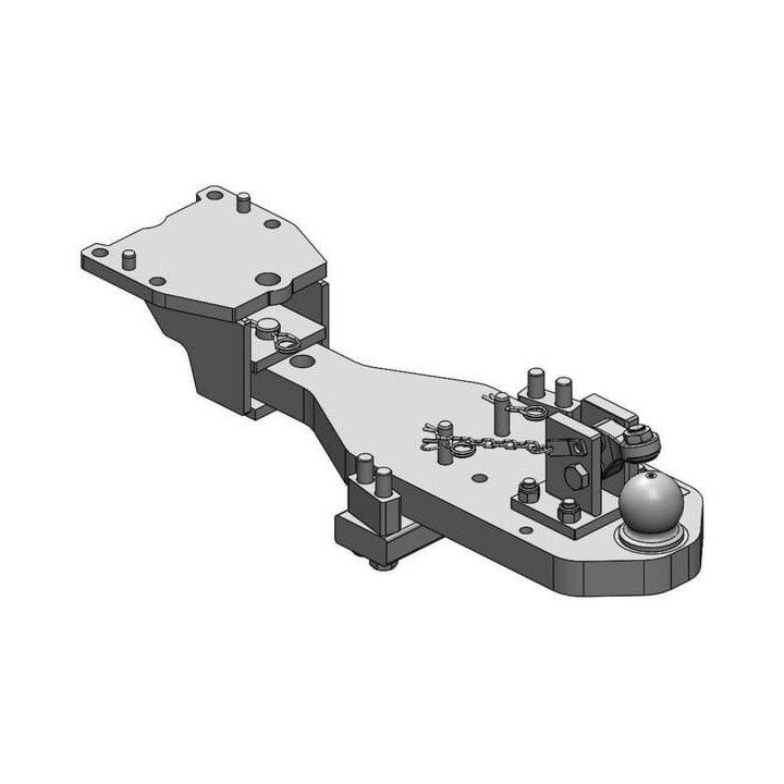Belka zaczepu Heavy Duty K80 Scharmüller 009605210SETA02 - widok z przodu
