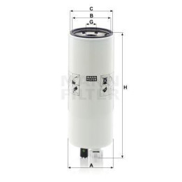 Filtr paliwa MANN-FILTER WK90201X - widok z przodu