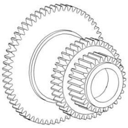 Koło łańcuchowe CNH 84213341 - widok z przodu