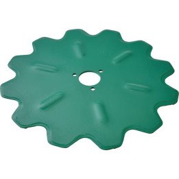 Krój tarczowy płaski uzębiony 457 mm Kverneland KK056115 - widok z przodu