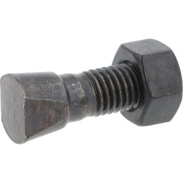 Śruba płużna łeb stożkowy M12-43 mm z nakrętką Kverneland A152456030 - widok z przodu