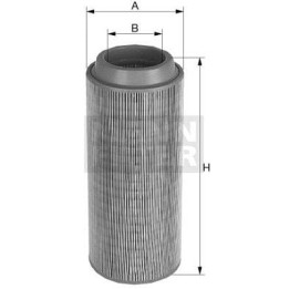 Filtr powietrza MANN-FILTER C332200 - widok z przodu