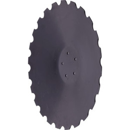 Talerz uprawowy uzębiony 600mm Kverneland A135419697 - widok z przodu