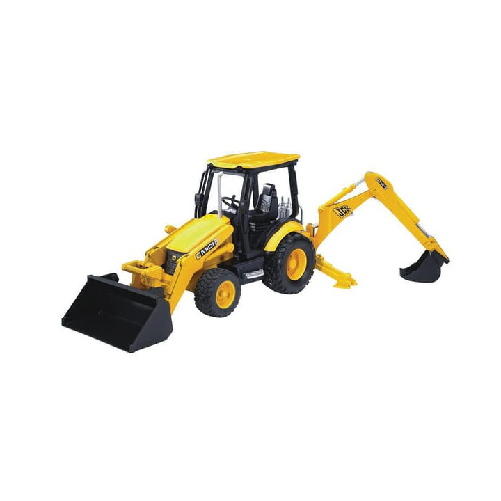 Koparko-ładowarka JCB Bruder 02427 - widok z przodu