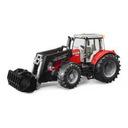 Ciągnik Massey Ferguson 7624 z ładowaczem Bruder 03047 - widok z przodu